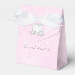 Aschenputtel Silberne Kutsche Rosa Party Favor Box Geschenkschachtel
