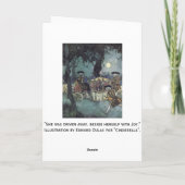 Aschenputtel-Trainer-Märchen-Karte Karte (Rückseite)