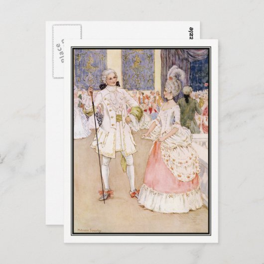 Aschenputtel und der Prinz von Millicent Sowerby Postkarte (Vorne/Hinten)