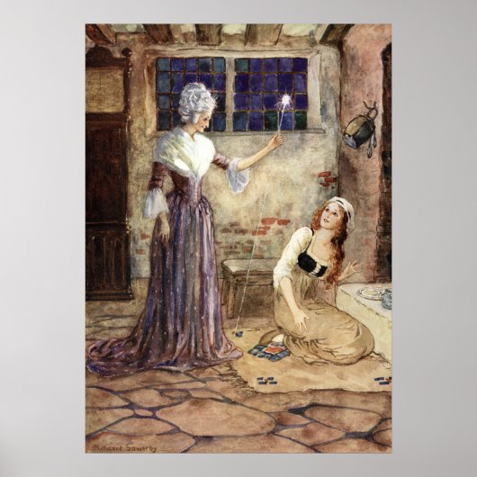 Aschenputtel und Fairy Godmutter - Millicent Sower Poster (Vorne)