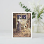 Aschenputtel und Fairy Godmutter - Millicent Sower Postkarte (Stehend Vorderseite)