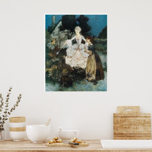 Aschenputtel und Fairy Godmutter Poster (Küche)