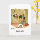 Aschenputtel und feenhafte Patin (freier Raum nach Karte (Gelbe Blume)