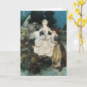 Aschenputtel und feenhafte Patin Karte (Gelbe Blume)