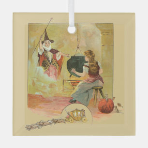 Aschenputtel und ihre Fee Tante Ornament Aus Glas