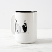 Aschenputtel und ihre Snooty Stepsistans Zweifarbige Tasse (Vorderseite Links)