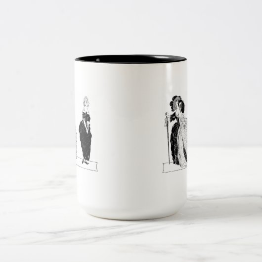 Aschenputtel und ihre Snooty Stepsistans Zweifarbige Tasse (Mittel)