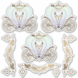 Aschenputtel und Laternen Aufkleber