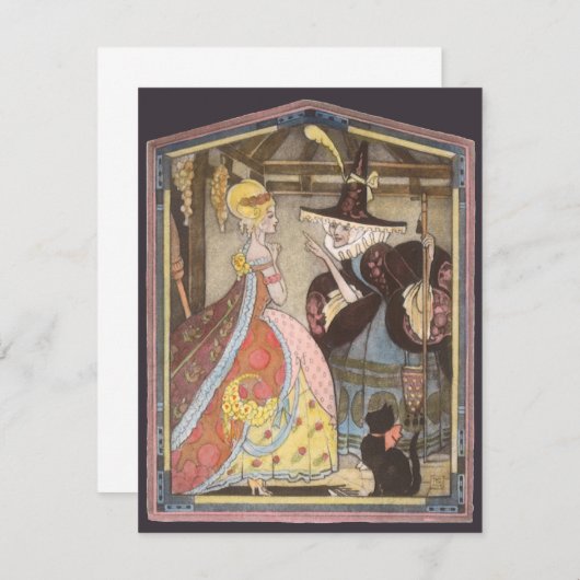 Aschenputtel und Märtyrerin, Vintage Märchen (Vorne/Hinten)