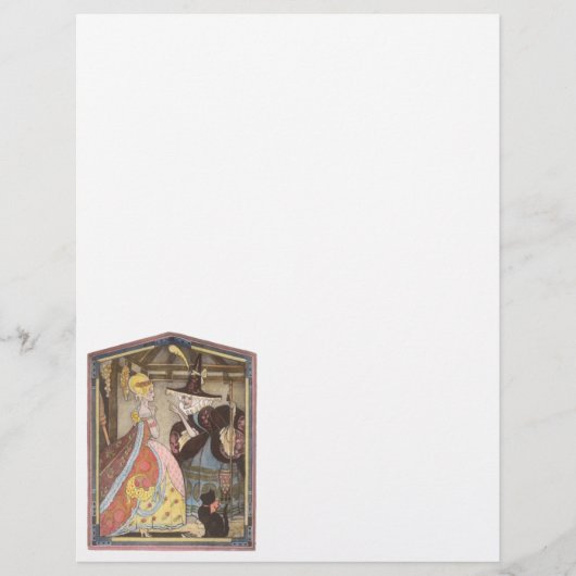 Aschenputtel und Märtyrerin, Vintage Märchen Flyer (Vorne)