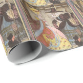 Aschenputtel und Märtyrerin, Vintage Märchen Geschenkpapier (Rolleneckpunkt)