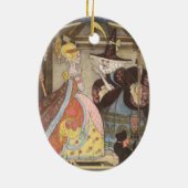 Aschenputtel und Märtyrerin, Vintage Märchen Keramikornament (Hinten)