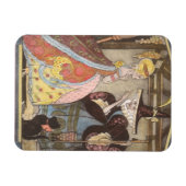 Aschenputtel und Märtyrerin, Vintage Märchen Magnet (Horizontal)
