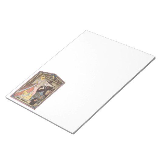 Aschenputtel und Märtyrerin, Vintage Märchen Notizblock (angewinkelt)