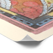 Aschenputtel und Märtyrerin, Vintage Märchen Poster (Ecke)