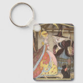 Aschenputtel und Märtyrerin, Vintage Märchen Schlüsselanhänger (Vorderseite)
