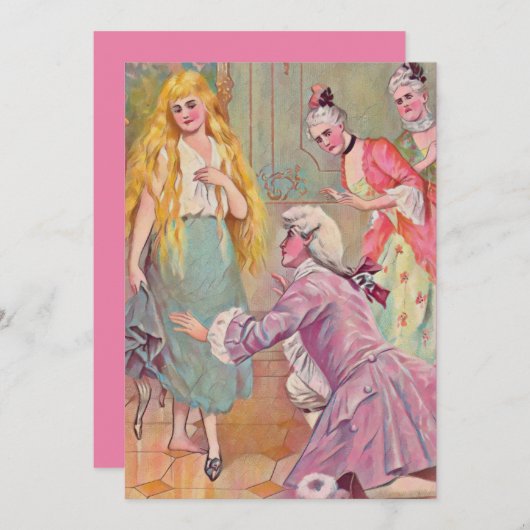 Aschenputtel und Prinz - Illustration (Vorne/Hinten)