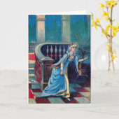 Aschenputtel verliert ihren Schuh, Gruß-Karte Karte (Gelbe Blume)