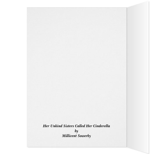 Aschenputtel verließ hinten durch Millicent (Innen (Links))