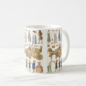 Aschenputtel, Vintage Viktorianische Puppentoilett Kaffeetasse (VorderseiteRechts)