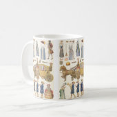 Aschenputtel, Vintage Viktorianische Puppentoilett Kaffeetasse (Vorderseite Links)