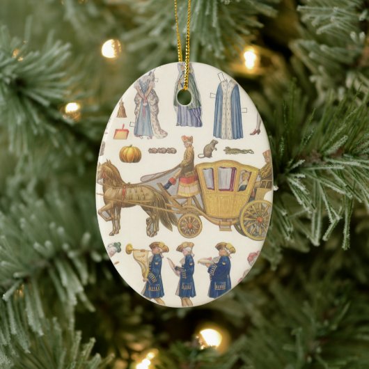 Aschenputtel, Vintage Viktorianische Puppentoilett Keramik Ornament (Baum)