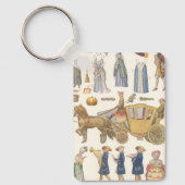 Aschenputtel, Vintage Viktorianische Puppentoilett Schlüsselanhänger (Vorderseite)