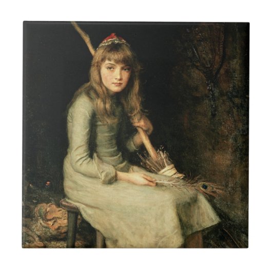 Aschenputtel (von John Everett Millais) Fliese (Vorderseite)