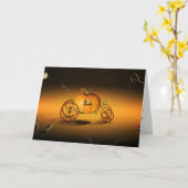 Aschenputtels Kürbis Karte (Gelbe Blume)