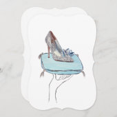 Aschenputtels Pantoffel Feiertagskarte (Vorne/Hinten)