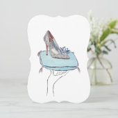 Aschenputtels Pantoffel Feiertagskarte (Stehend Vorderseite)