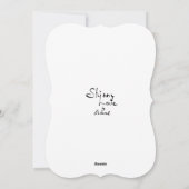 Aschenputtels Pantoffel Feiertagskarte (Rückseite)