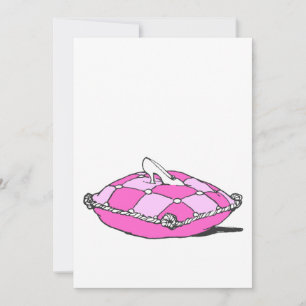 Aschenschuh auf rosa Kissen Vintage-Kunst