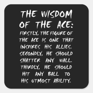 Aschenweisheit Anime Manga Cosplay Quadratischer Aufkleber