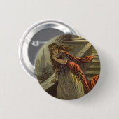 Ascheputtel auf Altmodisch, Viktorianische Märchen Button (Vorne & Hinten)
