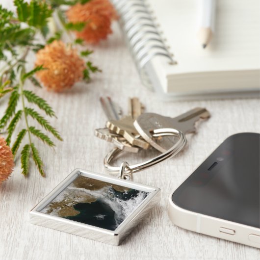 Aschewolke aus dem Ausbruch des Chaiten-Vulkans, C Schlüsselanhänger (Seite)