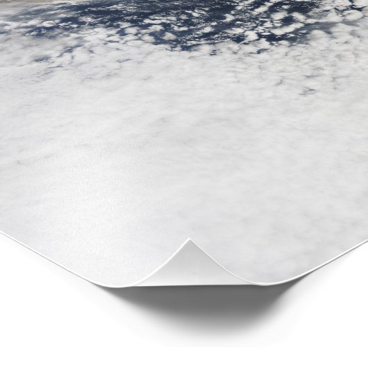 Aschewolke vom Vulkan 2 Fotodruck (Ecke)