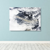 Aschewolke vom Vulkan 2 Leinwanddruck (Insitu (Holzboden))