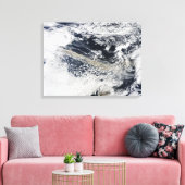Aschewolke vom Vulkan 2 Leinwanddruck (Insitu (Wohnzimmer))