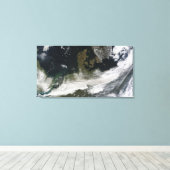 Aschewolke vom Vulkan 2 Leinwanddruck (Insitu (Holzboden))