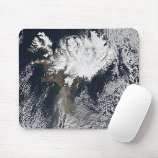 Aschewolke vom Vulkan Eyjafjallajokull, Island Mousepad (Mit Mouse)