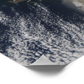 Aschewolke vom Vulkan Eyjafjallajokull, Island Poster (Ecke)