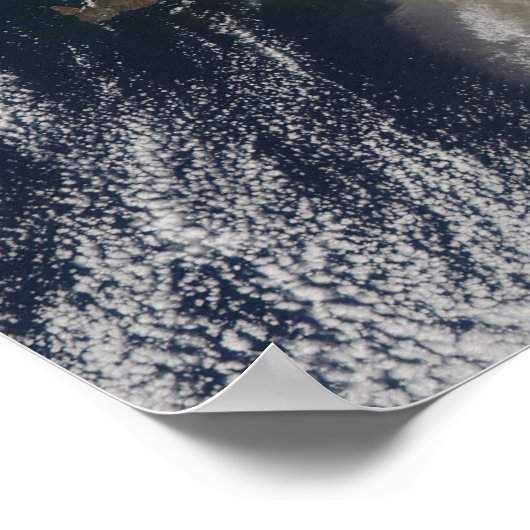 Aschewolke vom Vulkan Eyjafjallajokull, Island Poster (Ecke)