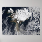 Aschewolke vom Vulkan Eyjafjallajokull, Island Poster (Vorne)