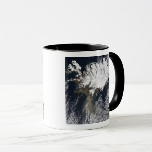 Aschewolke vom Vulkan Eyjafjallajokull, Island Tasse (VorderseiteRechts)