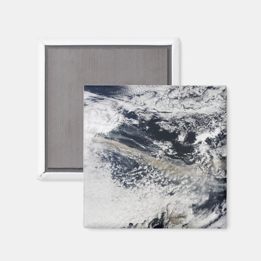 Aschewolke vom Vulkan Eyjafjallajokull Magnet (Vorderseite/Rückseite)