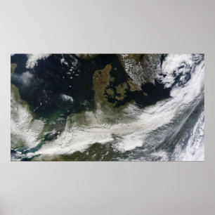 Aschewolke vom Vulkan Eyjafjallajokull Poster