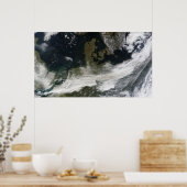 Aschewolke vom Vulkan Eyjafjallajokull Poster (Küche)