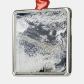 Aschewolke vom Vulkan Eyjafjallajokull Silbernes Ornament (Links)