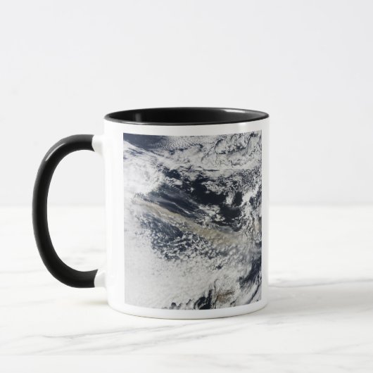 Aschewolke vom Vulkan Eyjafjallajokull Tasse (Links)